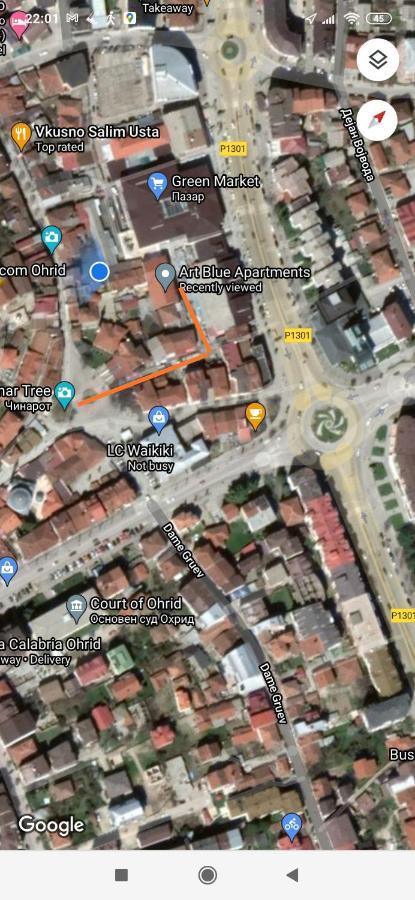 Art Blue Apartments Охрид Екстер'єр фото
